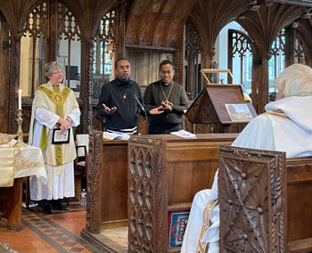 Fr Nelson and Brother Augustine from the Solomon Islands