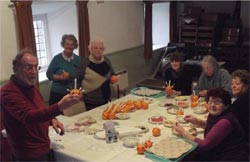 Preparing Christingles in the Old School Room